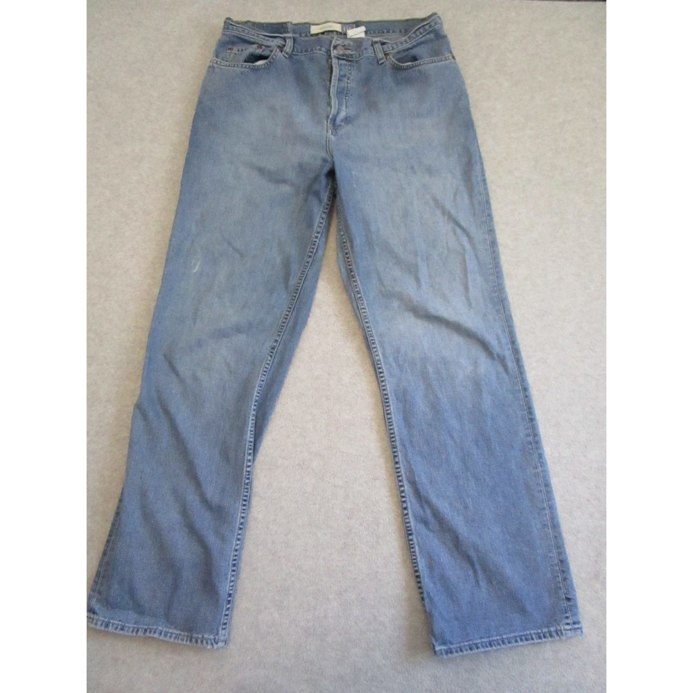 90s GAP Jeans Womens 14 Regular Blue Loose Fit Denim Button Fly Vintage Made USA